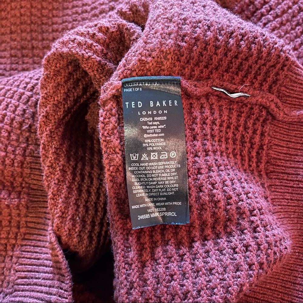 Ted baker London chunky roll neck jumper sweater - Picture 4 of 8